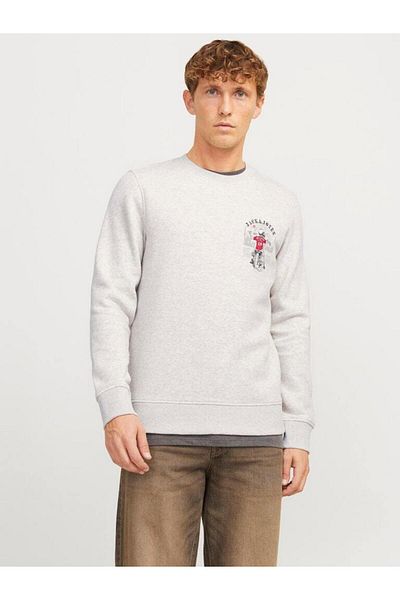 Jack & Jones JJSKULL ROCK - Мъжки суитшърт, модел с кръгло деколте