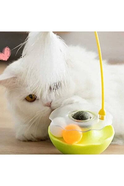 TİNEKE 1Pcs Interactive Cat Toys - Licking Batch, Cross Rest and Tuylu