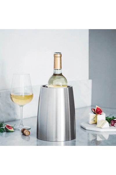 Lacor Double-walled shaker, Matte, stainless steel