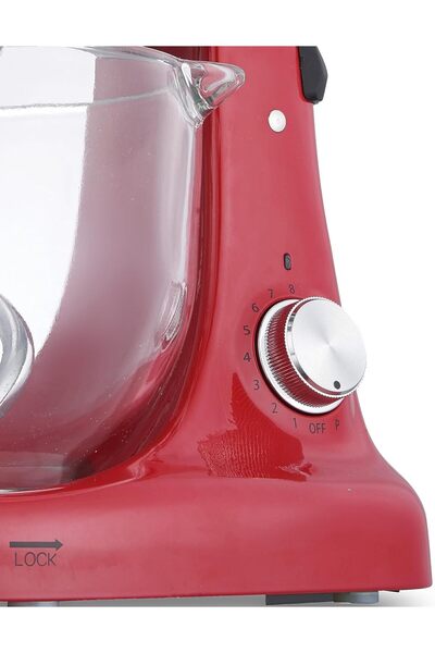 ALSAIF Electric Stand Mixer 8 Speeds & Unique Glass Bowl 3 Tools Beater, Balloon Whisk, Dough Hook 5l 1000w