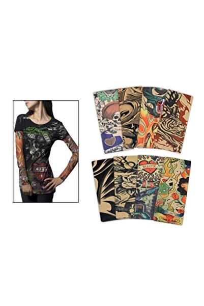 HerEveOyuncak Tattoo Sleevess Giyyilebilir Dövmeler (8s)