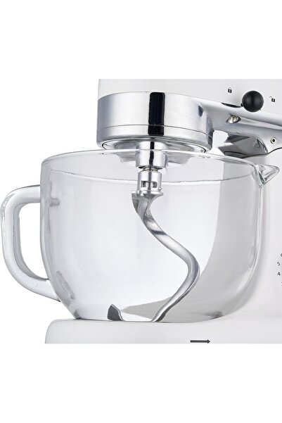 ALSAIF Electric Stand Mixer 8 Speeds & Unique Glass Bowl 3 Tools Beater, Balloon Whisk, Dough Hook 5l 1000w