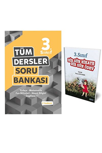 Tudem Yayınları 3. Sınıf Tüm Dersler Soru Bankası + Gün Gün Hikaye