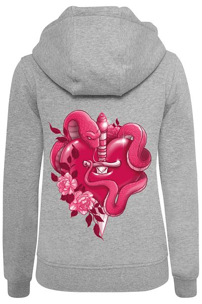 Mister Tee Damen Snakes Heart Hoody