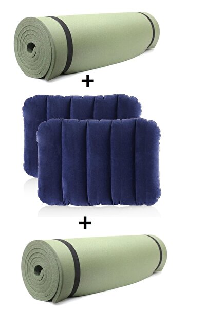 MUBX SU GEÇİRMEZ KAMP MATI SETİ 2'Lİ KAMP YASTIĞI 2'Lİ KAMP MİNDERİ OUTDOOR SET