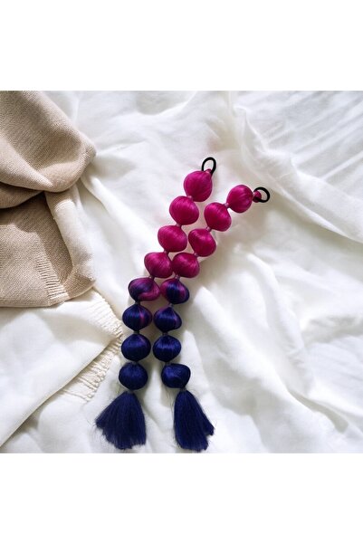 Butik Mor ve Fuşya Ombreli Bubble Saç Tokası (1 adet)