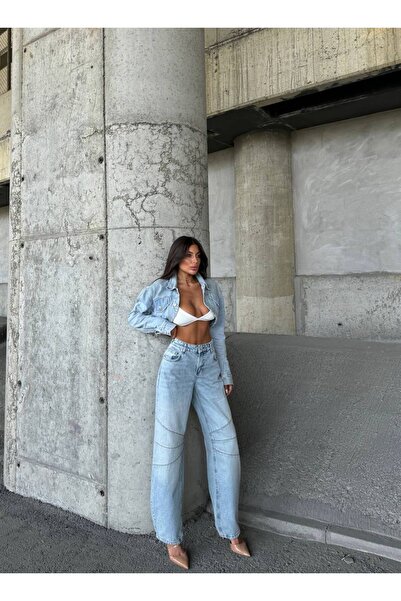 DENİKK ΤΡΕΝΔΙΑ ΕΙΚΟΝΙΚΟ ΣΧΕΔΙΟ BAGGY JEAN ΤΖΙΝ ΠΑΝΤΕΛΟΝΙ