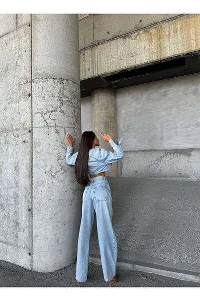 DENİKK ΤΡΕΝΔΙΑ ΕΙΚΟΝΙΚΟ ΣΧΕΔΙΟ BAGGY JEAN ΤΖΙΝ ΠΑΝΤΕΛΟΝΙ