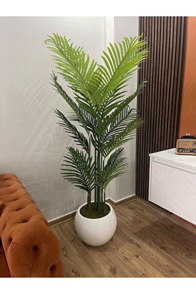 İremÇiçekçilik Yapay Çiçek Uygula Yapay Ağaç Salon Çiçeği 200 Cm 18 Yaprak