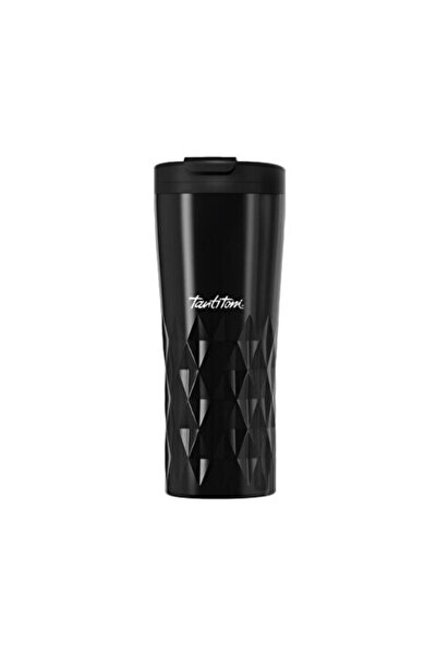 Tantitoni Siyah Yıldız Desenli Paslanmaz Çelik Termos Bardak 470ml