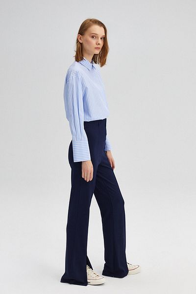 Touché Privé Steel Trousers - Slit Detail