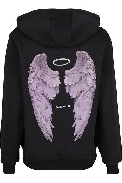 Mister Tee Angels Club Ladies Fluffy Hoody