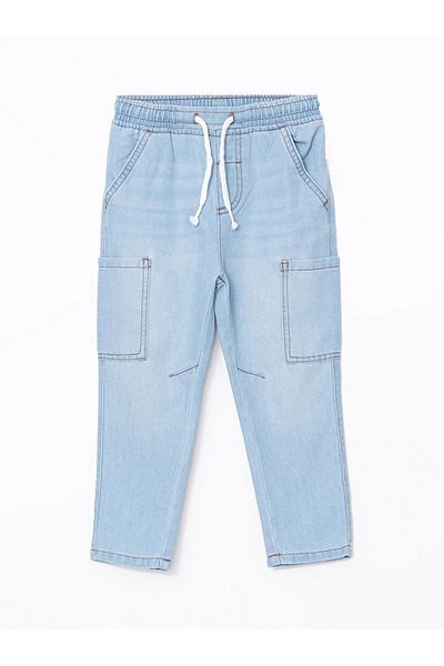 LC Waikiki Pantaloni de jogging pentru băieți LCW Kids Indigo cu talie elastică