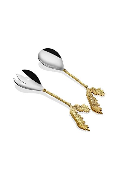 La madore Lamedore Dorea 2 Li Salata Servis Seti Altın Renk 1hrz-2788gs