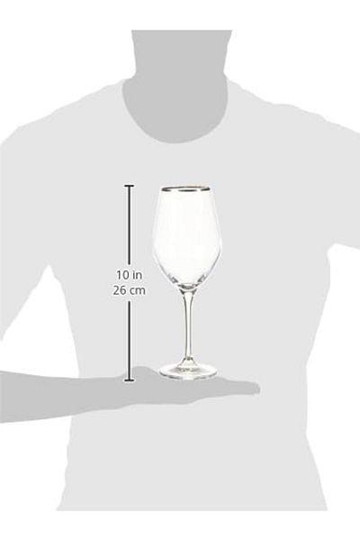STOREMAX Ntwork Chamonix White Wine Glass Silver Art 1087243