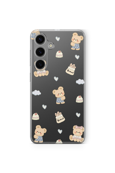 Multitronic Samsung Galaxy S23 Compatible Sweet Teddy Bear Design Printed Tra...