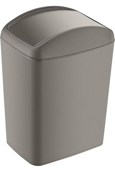 STOREMAX Mu-Artshop Soft Trash Can Rotating Lid 5 Lt Beige Tnca 871301