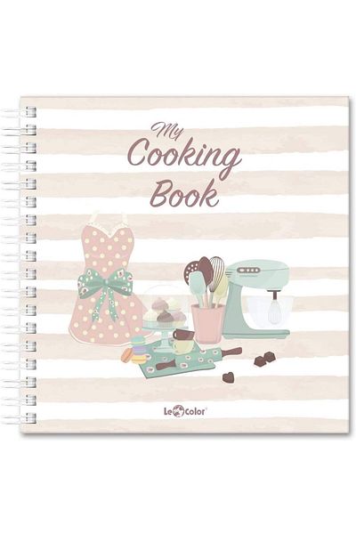 STOREMAX Sellbuystore Color Food Recipe Notebook with Spiral Colored Bookmark 1053513