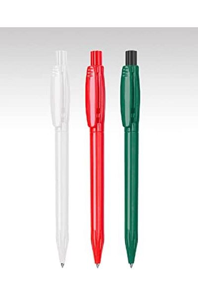 STOREMAX Jvnnshop Ballpoint Pen with Clip (Blue Ink) - Red 646268