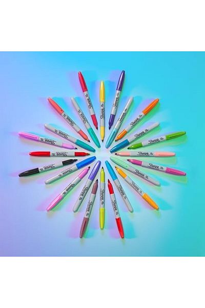 STOREMAX Glam Pop Permanent Markers, Fine Point for Thick Details, Assorted Vibrant Colors |   12K
