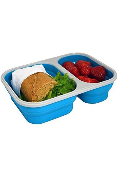 STOREMAX Sellbuystore Vessel Smashbox Double Chamber Folding Plate, Blue 1053513