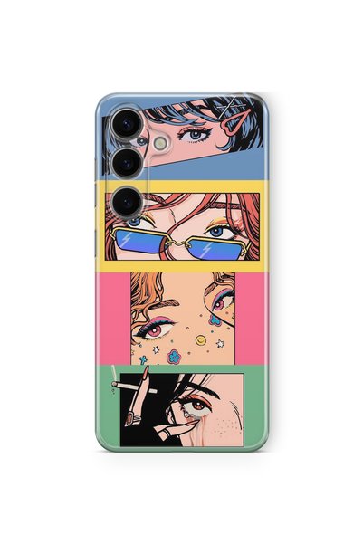 Multitronic Samsung Galaxy S23 Fe Compatible Pop Art Design Printed Transpare...