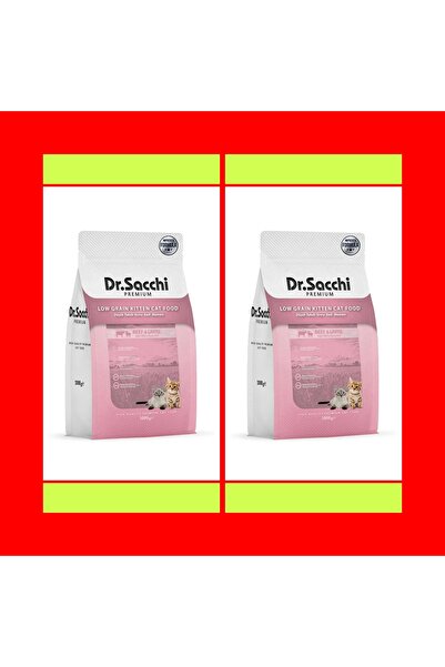 Dr. Sacchi Dr Sacchi Kitten Sığır Kuzu Az Tahıl Yavru Kedi Mama 1 Kg-2 Adet