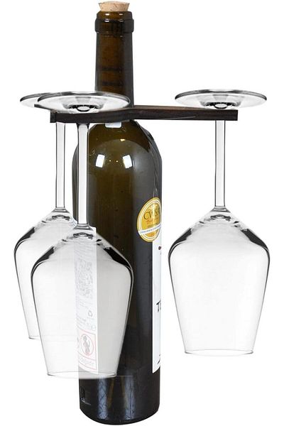 STOREMAX Ntwork Wooden Wine Glass Set of 3 Art 1087243