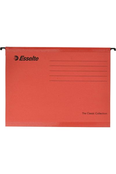 STOREMAX Red A4 Shaped File Set, 25 Grain, Tabs Included - 90316 646268