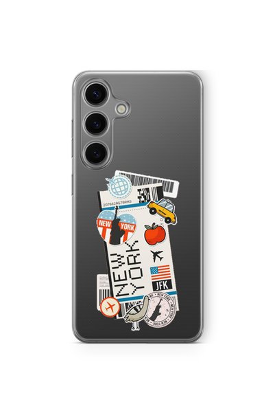 Multitronic Samsung Galaxy S23 Compatible New York Ticket Design Printed Tran...
