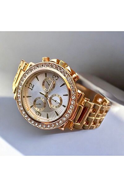 QAYYO ساعة يد نسائية أنيقة بتصميم خاص من حجر الزركون