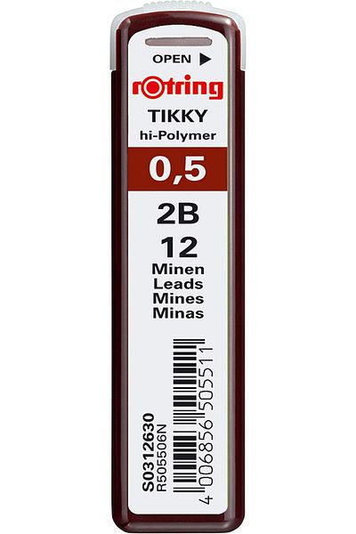 STOREMAX Ntwork Tikky Hi-Polymer Mechanical Pencil Tip, 0.5mm, 2B, 0.5 mm Art 1087243