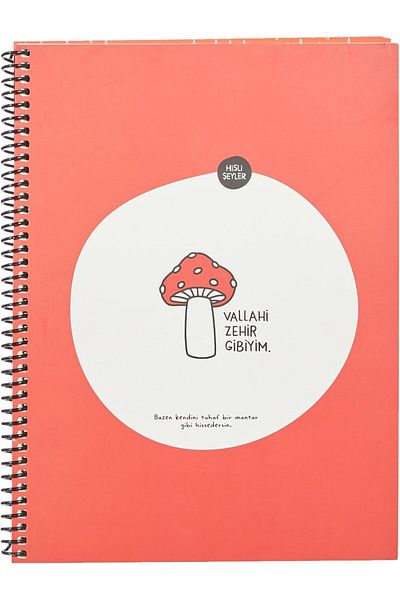 STOREMAX Sellbuystore Things 80 Sheets Checkered Light Paper Sticker Notebook, I'M Poison, 18.5X25Cm 1053