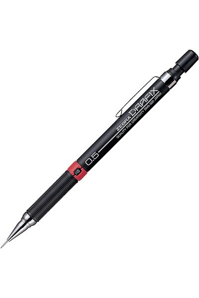 STOREMAX Ntwork Drf-0.5 Zebra Drafix Mechanical Pencil, Black-Red, 0.5 mm Art 1087243