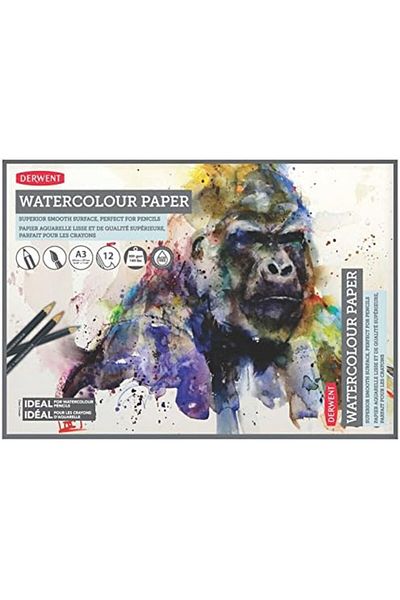 STOREMAX Muartshop A3 Watercolor Paper Block, 12 Sheets, White, Acid-Free Paper, 300 G/M² A3 Multicolor