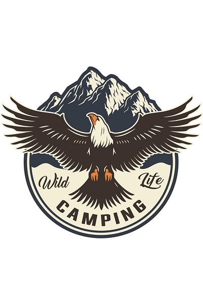 STOREMAX Off Road and Camping Sticker Eagle 14 X 12 cm