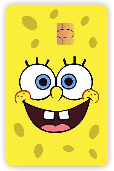 STOREMAX Gkcreative Powerful Accessory Sponge Bob Card Coating Sticker