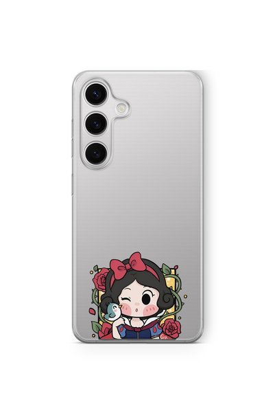 Multitronic Samsung Galaxy S23 Fe Compatible Snow White Design Printed Transp...