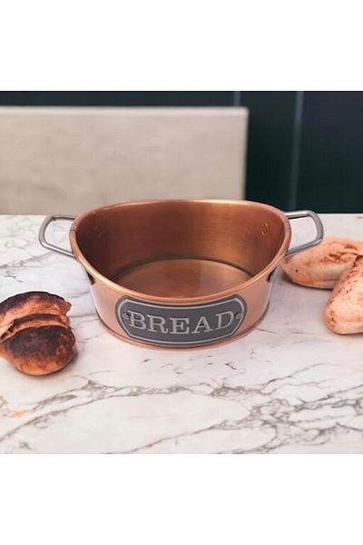 STOREMAX Sellbuystore Gondola Luxury Bread Basket Copper Plated Thinness, Galvanized Durability and Luxurious