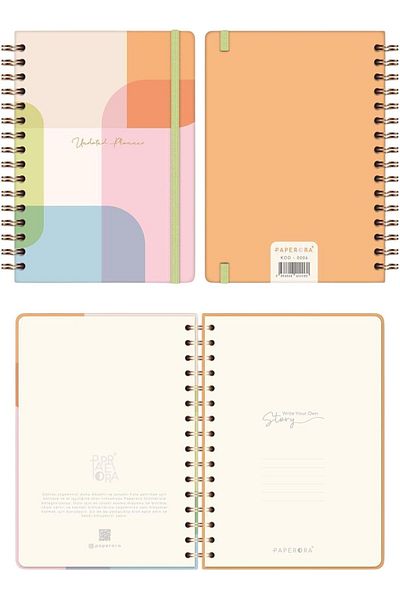 STOREMAX MU-ARTSHOP A5 Spiral Unlimited Colorful Planner Agenda Мотивационна страница Многоцветна TNCA 8713
