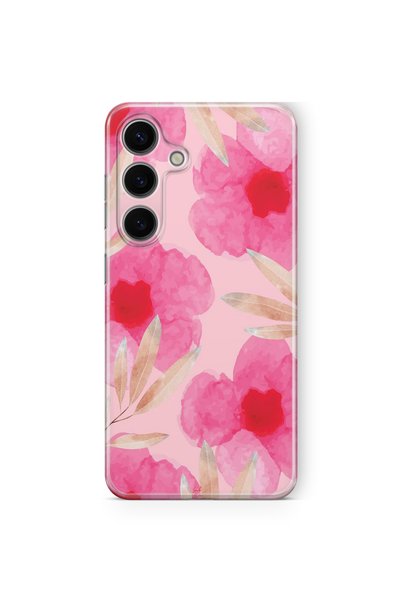 Multitronic Samsung Galaxy S23 Compatible Flower Design Printed Transparent Case