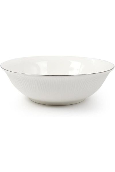ORCHID 9" NEW BONE CHINA EMBOSSED BOWL LINEN