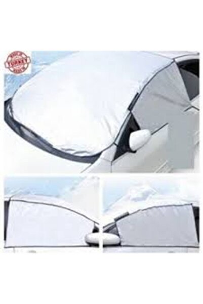 autoEs Buzlanma Önleyici Araba Cam Üstü Kar Örtüsü Ön ve Yan Cam Koruma Brandası