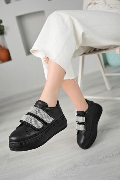Zerenyus Jarx Stone Detailed Velcro High Sole Sneakers