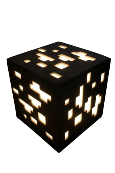 3D Brothers Minecraft ore lamp, Square Shape LED, Gift, Light night, Table lighting, desk, decorations,