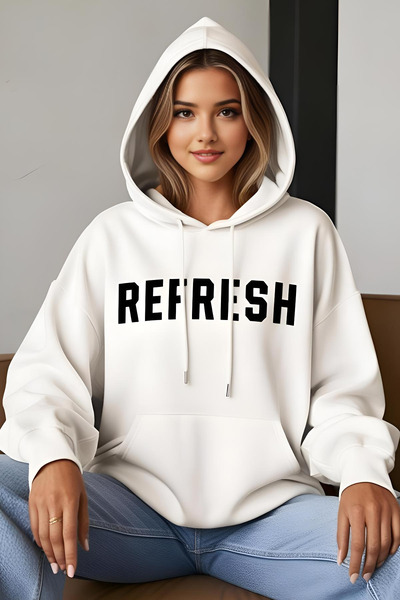 Wish BF REFRESH cu imprimeu cu glugă Hanorac