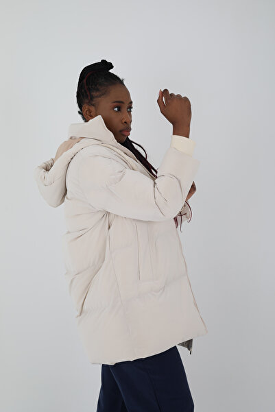 Viskosa Premium Quilted Long Anorak Coat