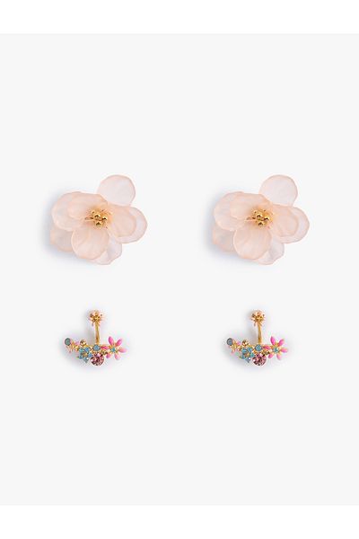 Koton Set of 2 Floral Patterned Earrings