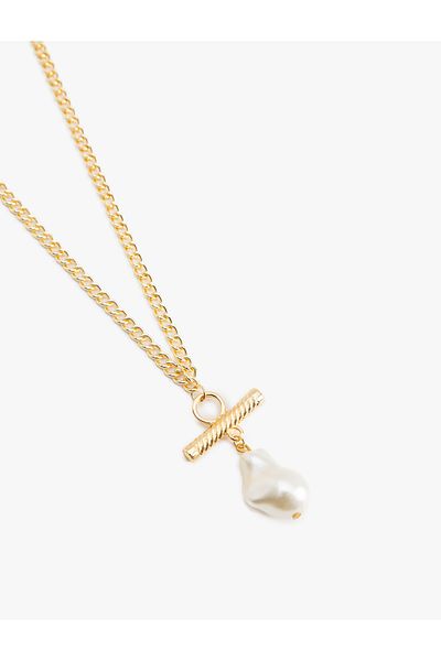Koton Pearl Detailed Chain Necklace