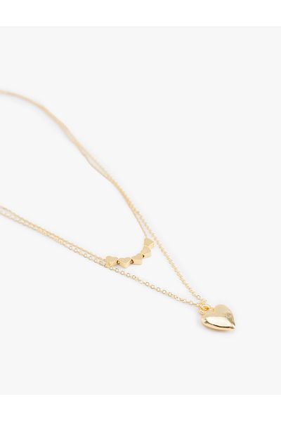 Koton 2 Rows of Heart Necklace